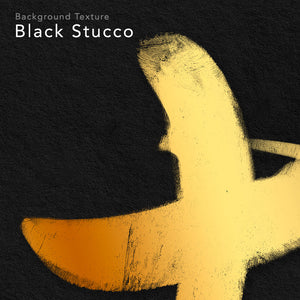 Zoom in of a digital design of a kanji symbol. Gold ink on Black Stucco.