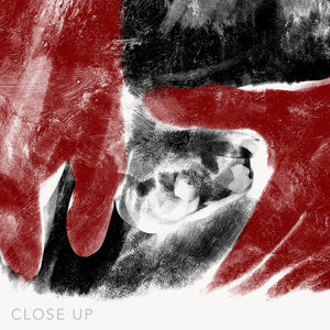 Zoom in on a digital design depicting a head massage on a male head. Drawing made for massage professionals. Drawn in a realistic carbon style. From the Healing Hands collection.