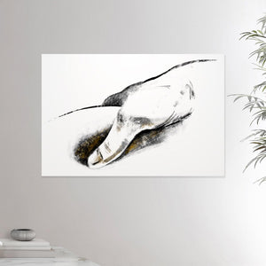 24x36 inches canvas depicting a massage hitting a trigger point. Made in a realistic carbon style. From the Healing Hands collection.