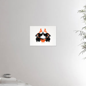 12x16 inches canvas depicting the second Rorscharch drawing. Perfect for psychotherapists. From the Rorscharch collection.
