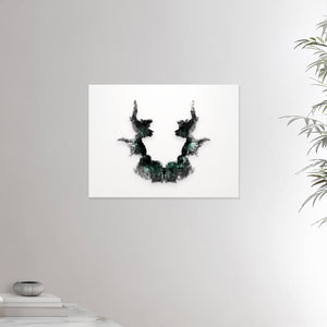 18x24 inches canvas depicting the seventh Rorscharch drawing. Perfect for psychotherapists. From the Rorscharch collection.