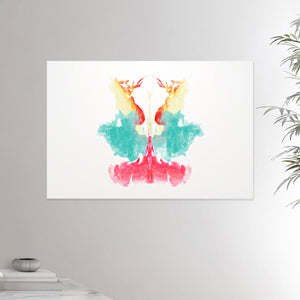 24x26 inches canvas depicting the ninth Rorscharch drawing. Perfect for psychotherapists. From the Rorscharch collection.