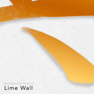 Close up on a digital design depicting the kanji symbol representing True. Gold ink on a Lime Wall background. From the Kanji collection.