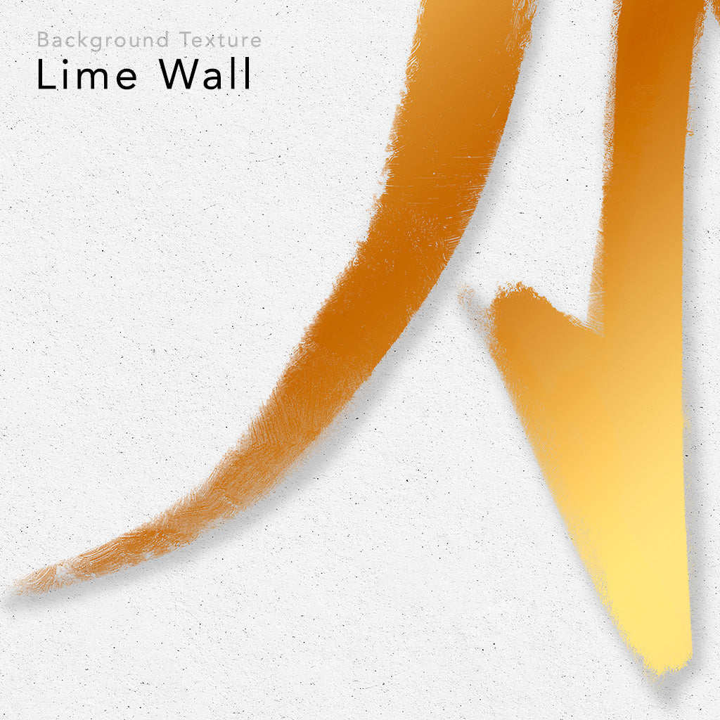 Close up on a kanji digital design with gold ink kanji on top of a lime wall background.