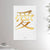 24x36 inches canvas depicting the kanji symbol of Love. Gold ink on a lime wall background. From the Kanji collection.