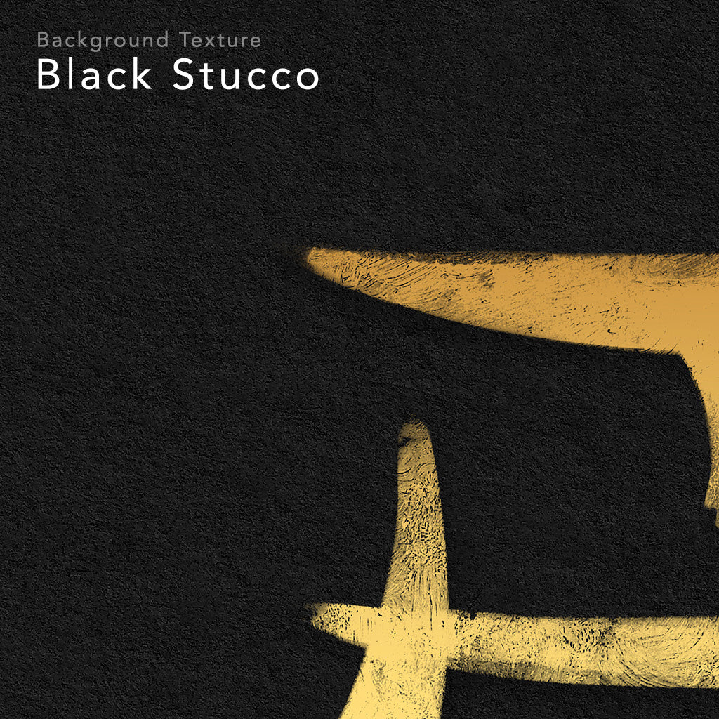 Zoom in on a digital design depicting the kanji symbol of Love. Gold ink on Black Stucco background. From the Kanji collection.