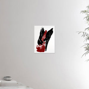 12x16 inches canvas depicting a foot massage with two hands massaging one foot. This reflexology design is made in a realistic carbon style. From the Healing Hands collection.