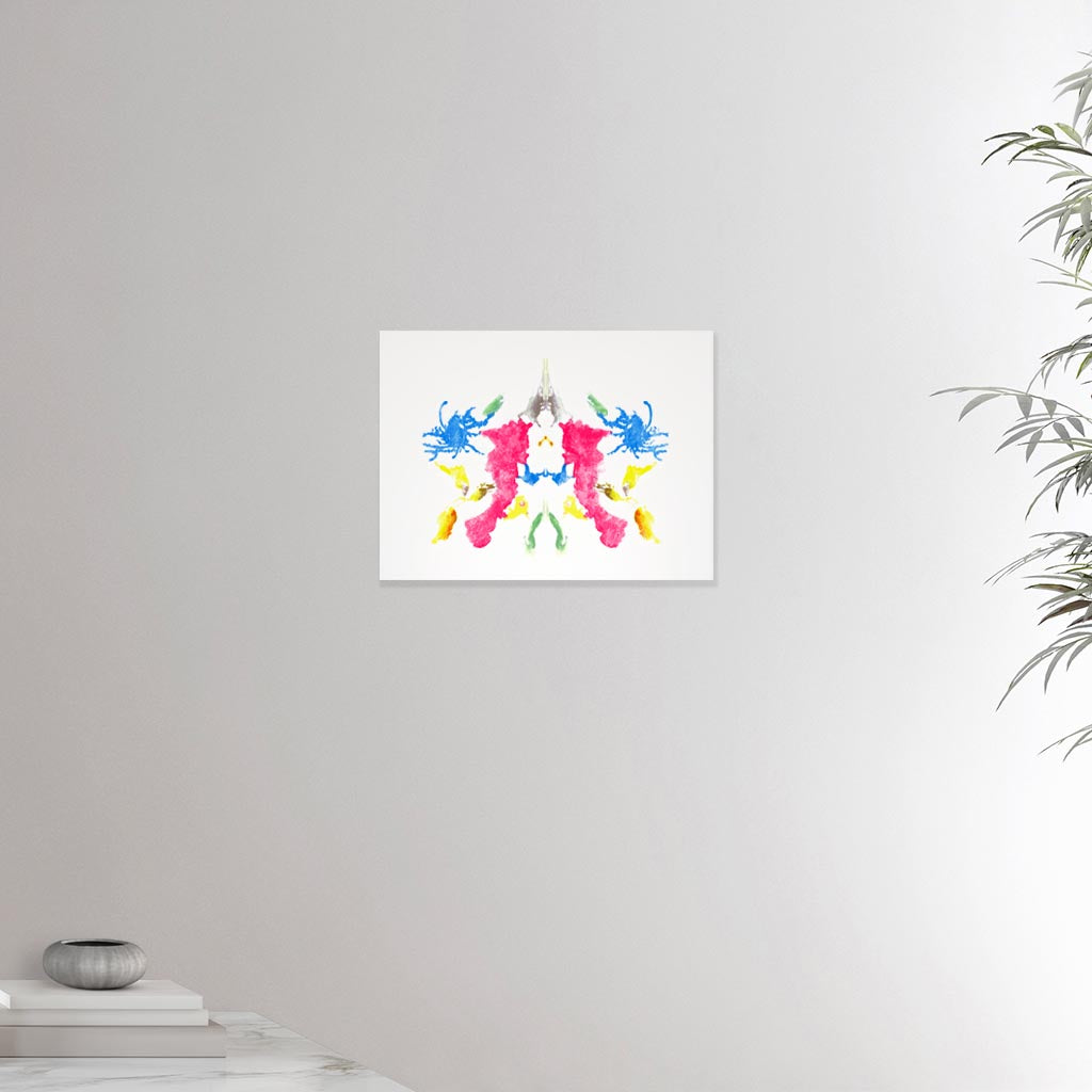 12x16 inches canvas depicting the tenth Rorscharch drawing. Perfect for psychotherapists. From the Rorscharch collection.