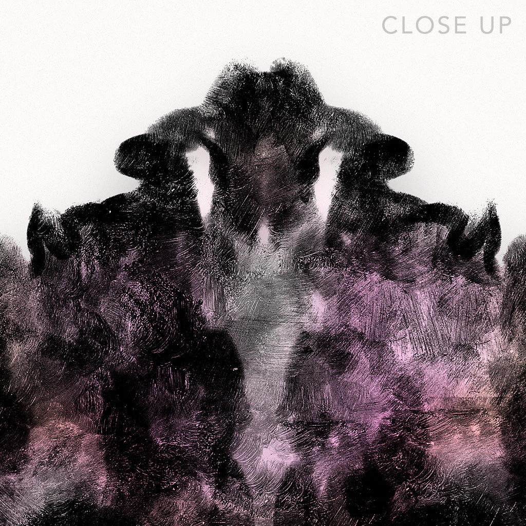 Zoom in on a digital design depicting the fourth Rorscharch drawing. Perfect for psychotherapists. From the Rorscharch collection.