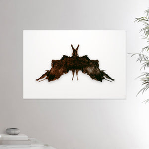 24x36 inches canvas depicting the fifth Rorscharch drawing. Perfect for psychotherapists. From the Rorscharch collection.