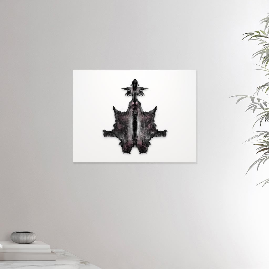 18x24 inches canvas depicting the sixth Rorscharch drawing. Perfect for psychotherapists. From the Rorscharch collection.