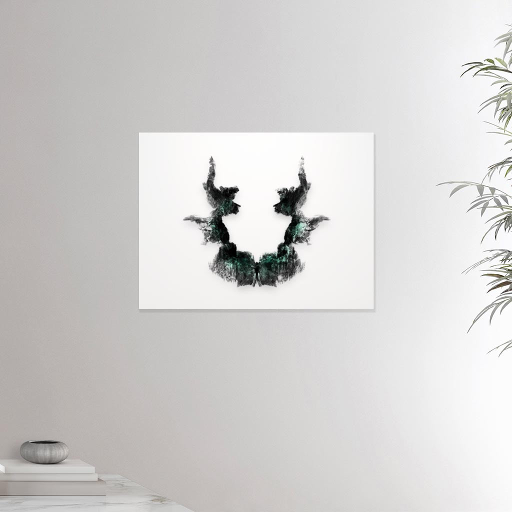 18x24 inches canvas depicting the seventh Rorscharch drawing. Perfect for psychotherapists. From the Rorscharch collection.