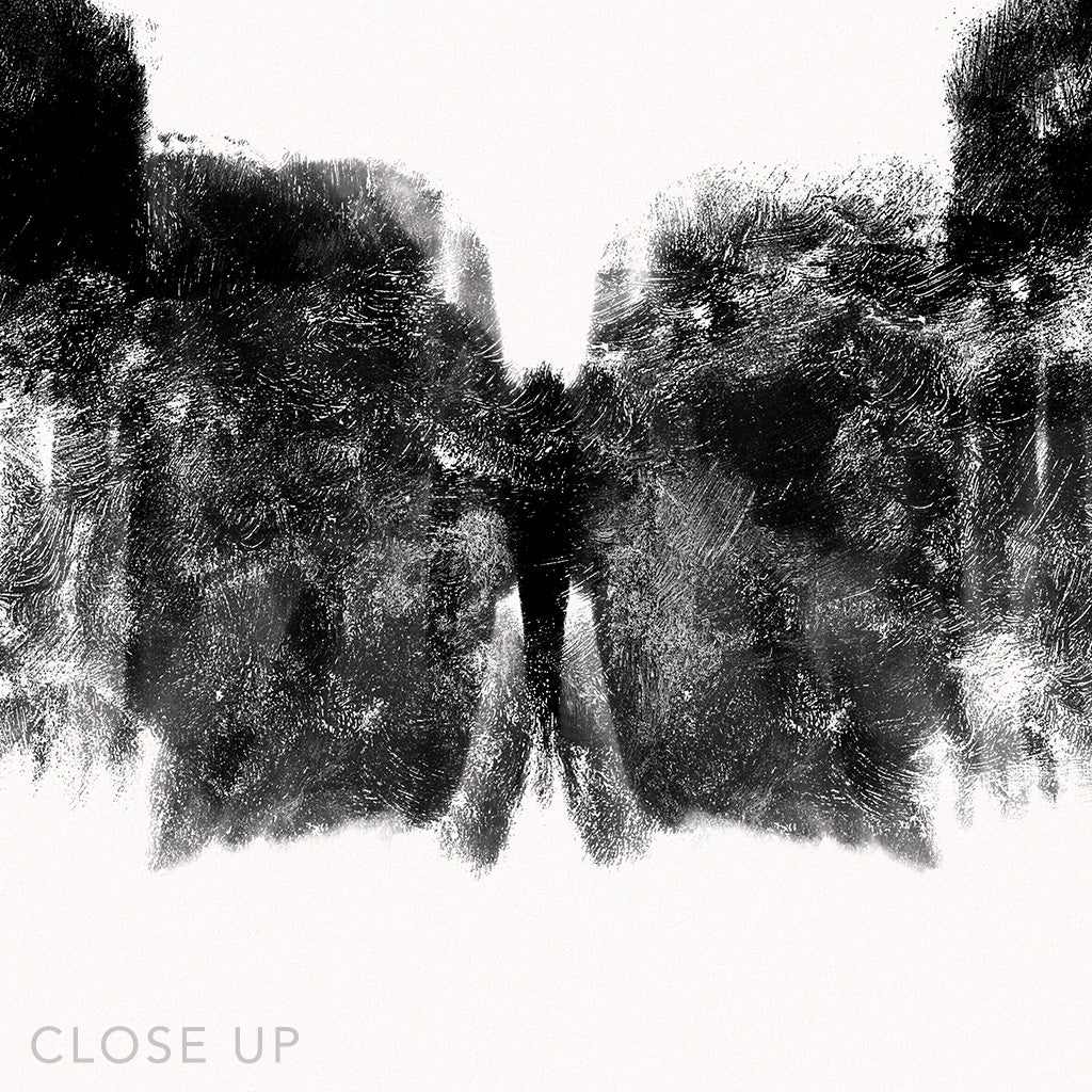 Close up on a digital design depicting the seventh Rorscharch drawing. Perfect for psychotherapists. From the Rorscharch collection.