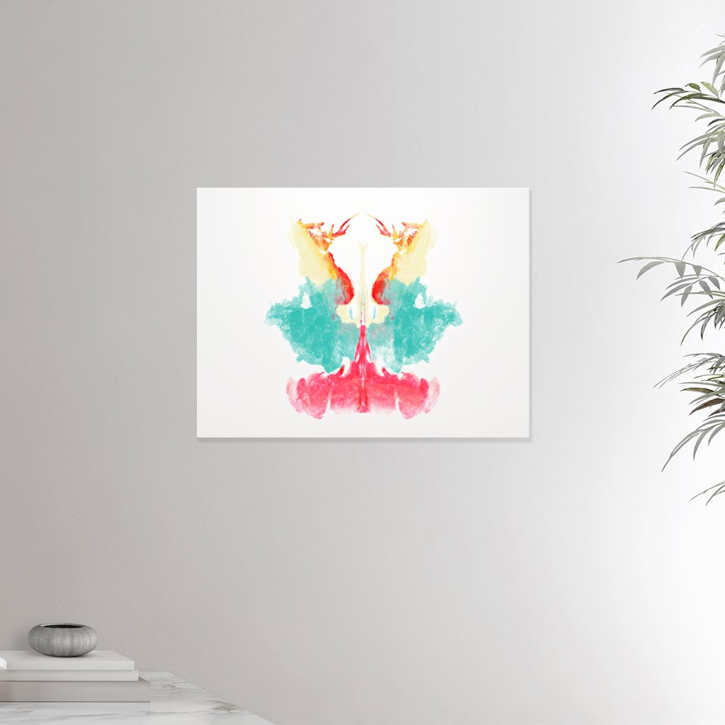 18x24 inches canvas depicting the ninth Rorscharch drawing. Perfect for psychotherapists. From the Rorscharch collection.