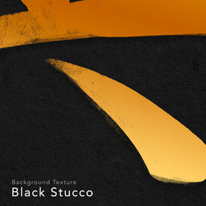 Close up of a digital design depicting the kanji symbol representing True. Golden ink on black stucco background. From the Kanji collection.